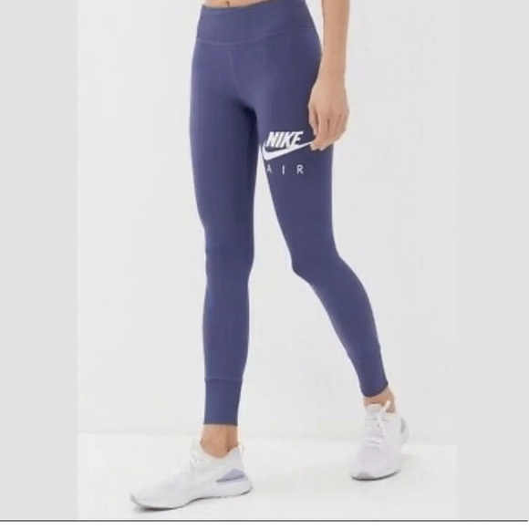 NIKE Fast Womens 7/8 Running jogger Tights Sanded Purple/blue -Size Medium - Picture 3 of 13
